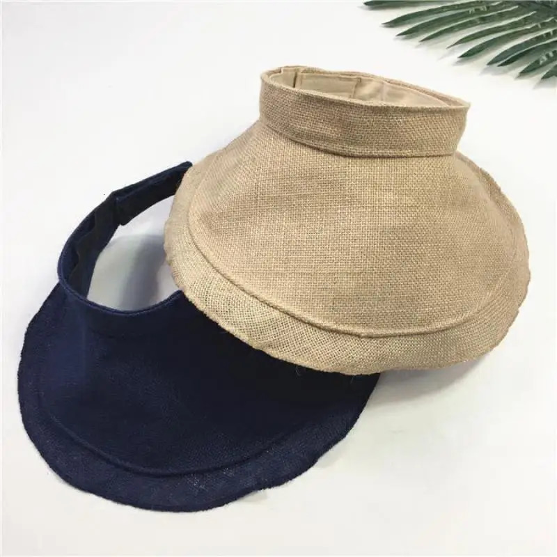 COKK Summer Hats For Women Folding Empty Top Sunscreen Shading Sun Hat Female UV Protection Beach Hat Visor Chapeau Femme 250219