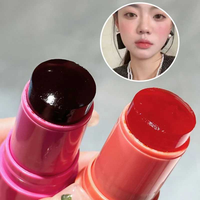 Strawberry Jelly B Stick Brighten Cheek Rouge Dual Use of Lips and Cheeks Waterproof Lasting Red Tint Cheek ColorW250220