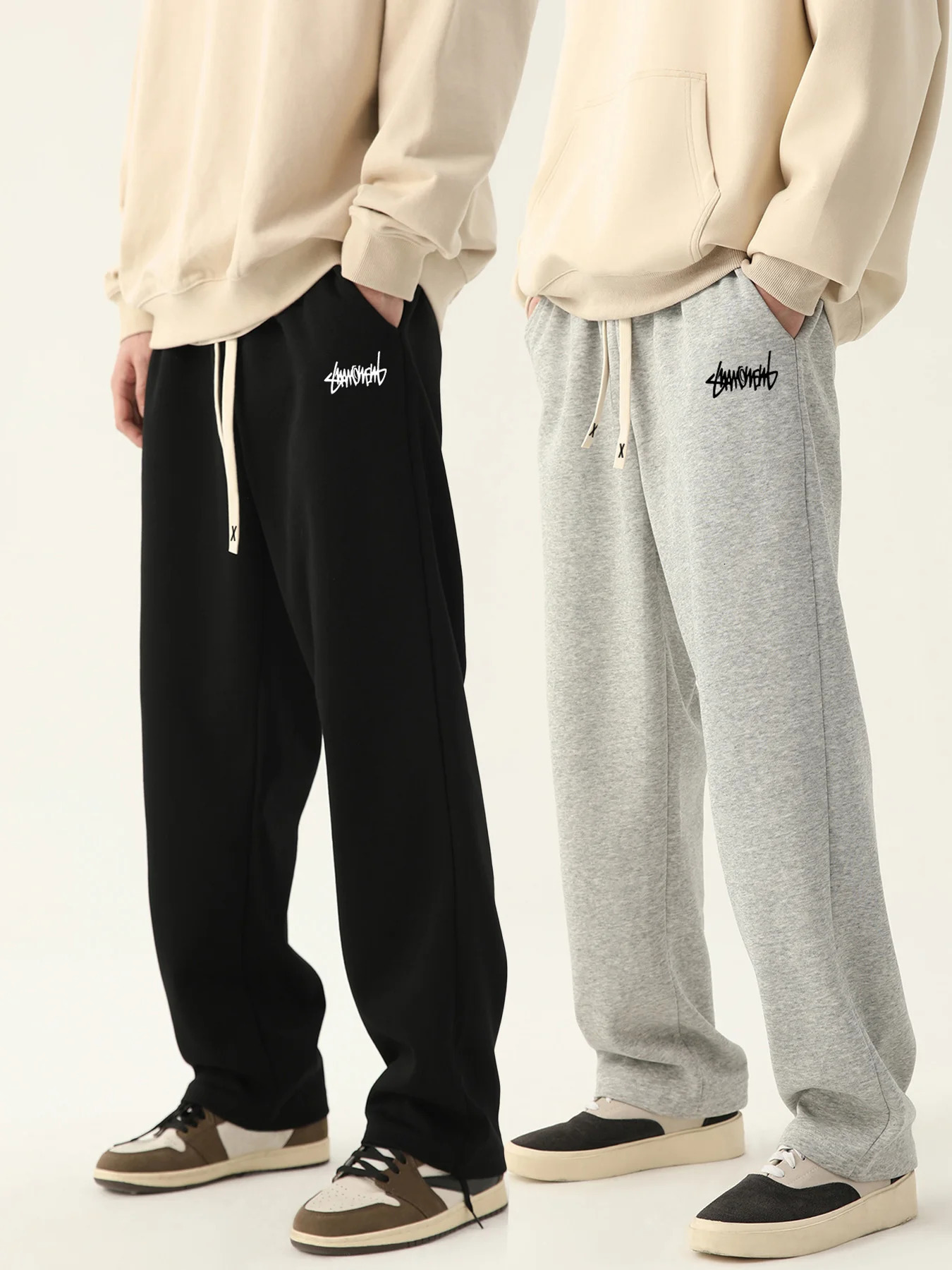 Mens jogging pants baggy neutral breathable outdoor fashion n sweatpants 250219