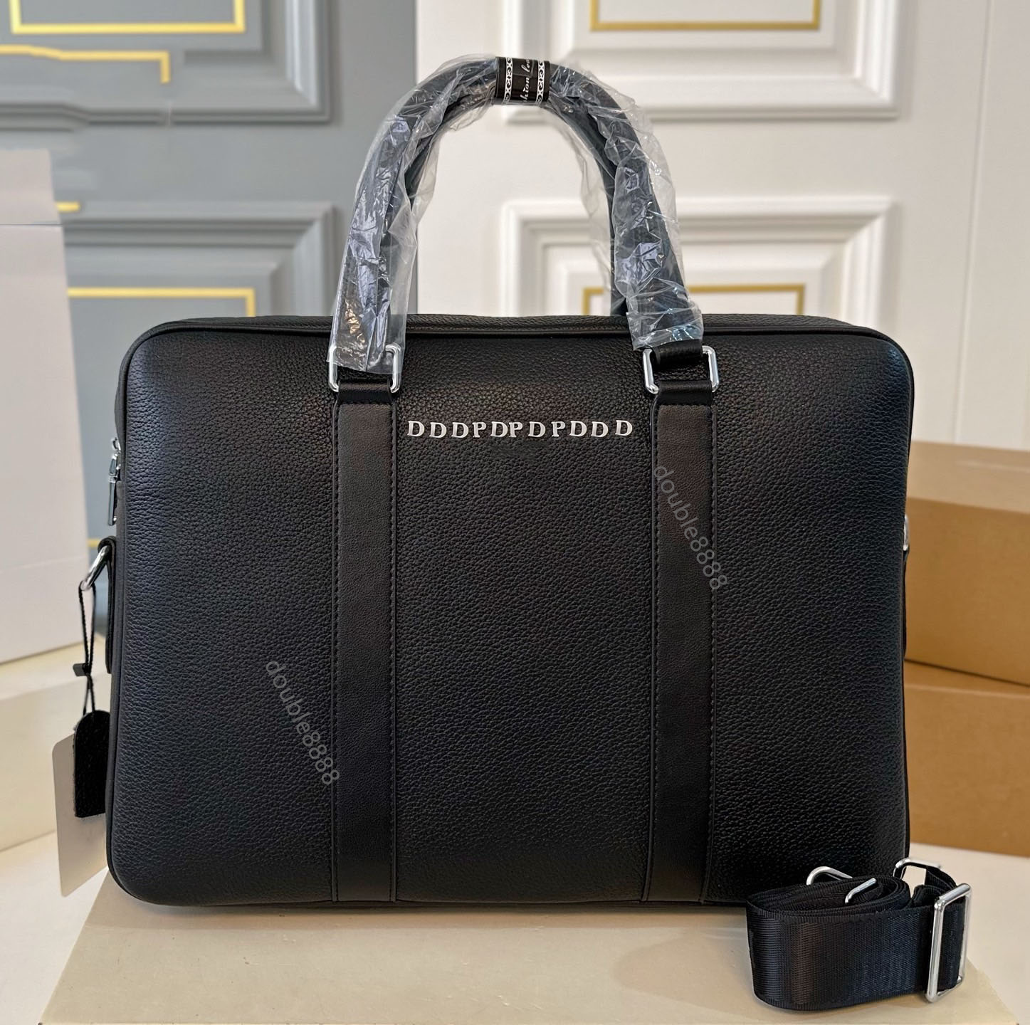 Designer leather Briefcase Luxury Man Business Bags Package Laptop Bag Letter Design Handbag Messenger Capacity Shoulder Handbag Versatile crossbody postman bag