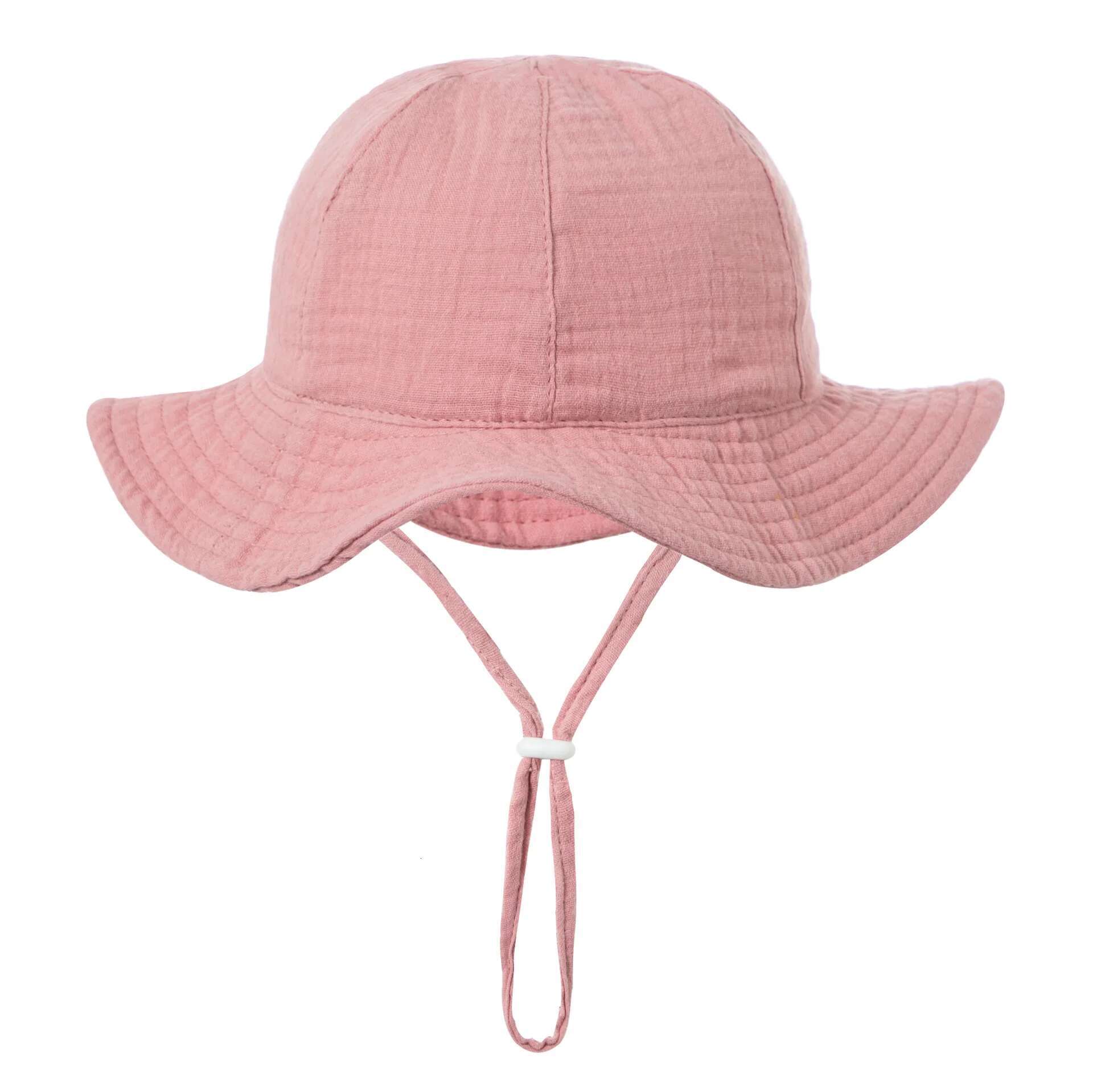 Ddmyshoesvip Baby Cotton Bucket New Children Sunscreen Outdoor Caps Boys Girls Print Panama Unisex Beach Fishing Hat For Months