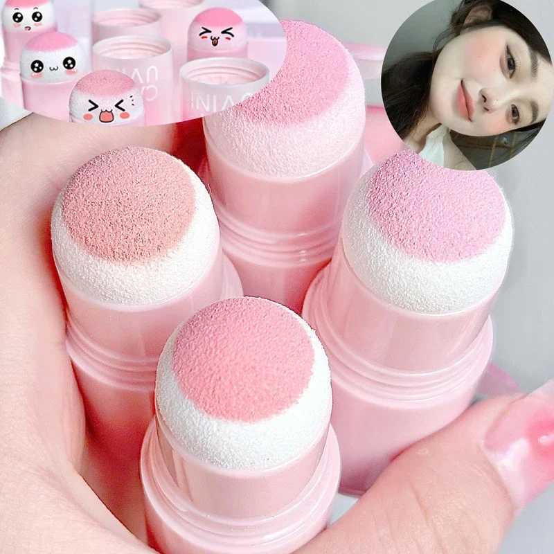 Korean Makeup Cute Sponge Head B Stick Waterproof Brighten Facial Contour Powder B Cream Nature Lasting Cheek LighteningW250220
