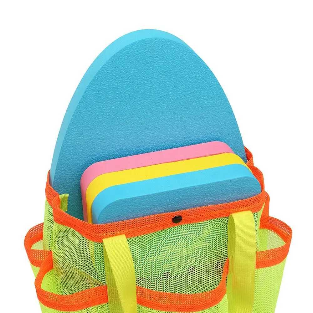 Breathable Mesh Beach Storage Bag Foldable Large Capacity Mesh Toiletry Bag Portable Quick Dry Swimming Handbag Outdoor Z250219