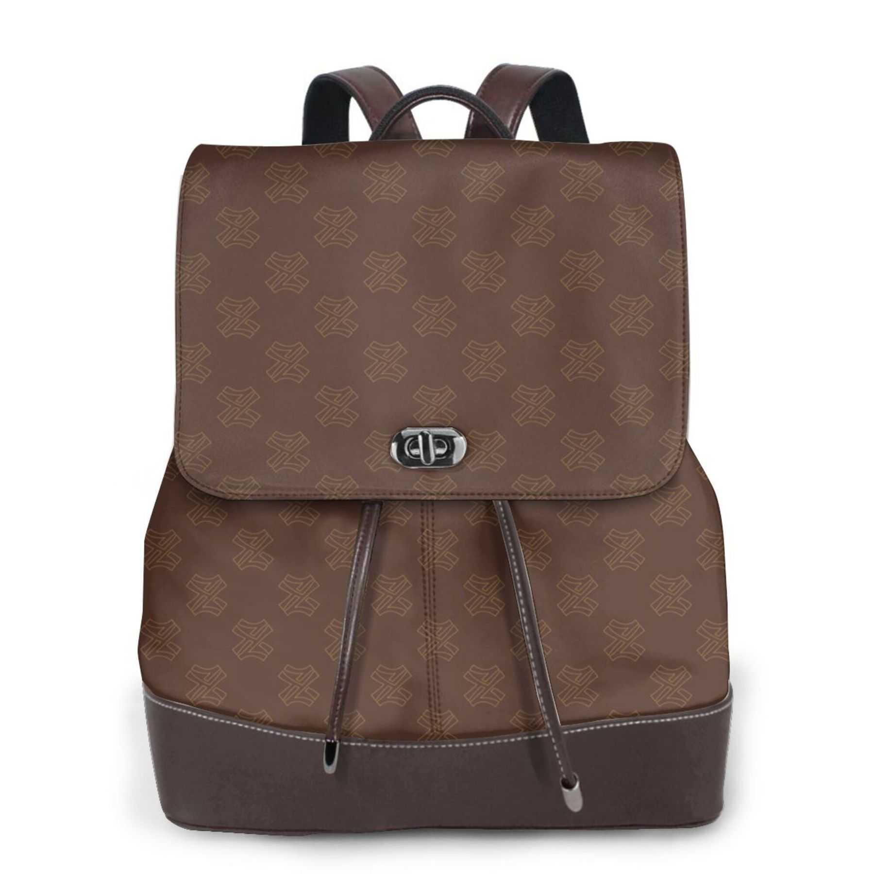 NXY High Quality Women Leather Backpack Designer Back Pack Bookbag Cute Mini Backpacks Vintage Print Travel Bag Girls Schoolbag 250220