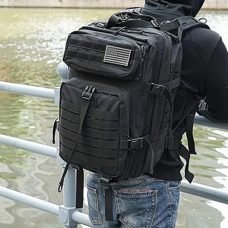 50L Man Tactical Backpacks Traveling Bags Outdoor 3P School Pack EDC Molle For Trekking Hunting Bag camping equipment 250118