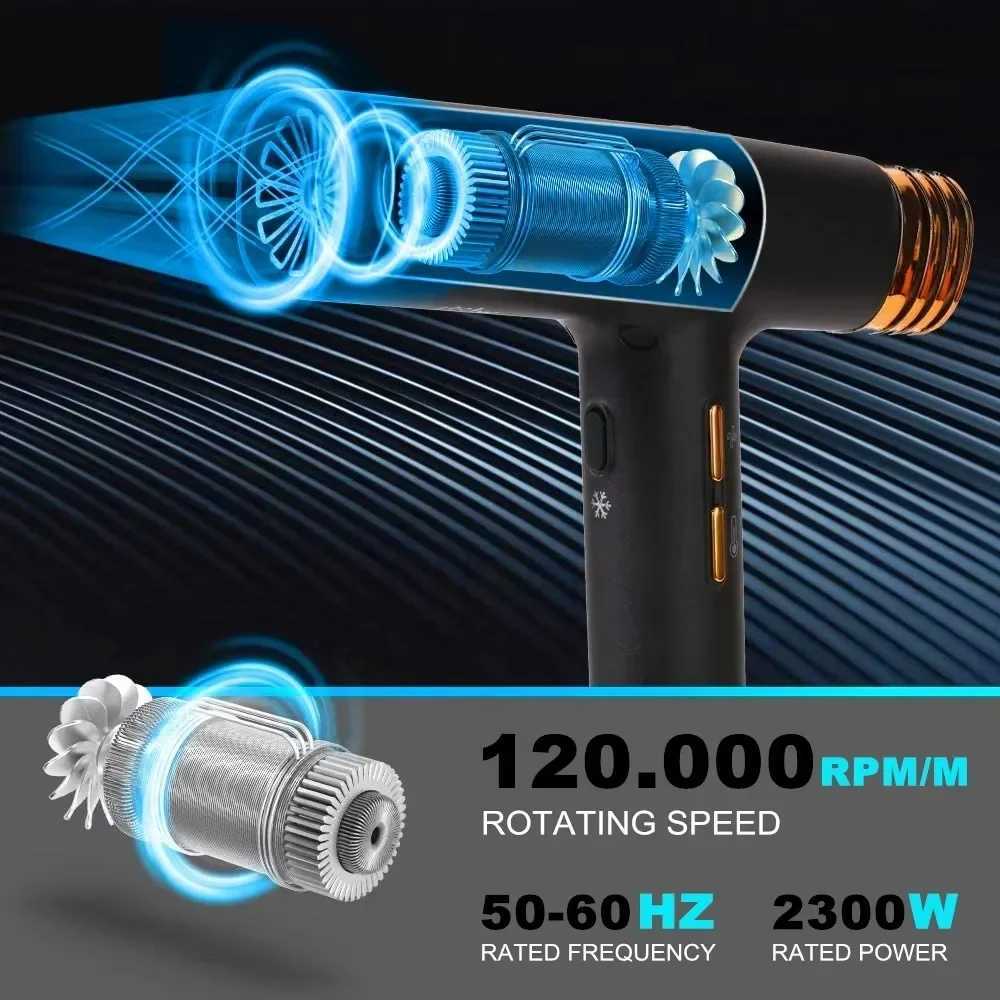 2000W power high-speed professional over 0000 Rpm salon light high-speed fast drying negative ion hair dryer W250220