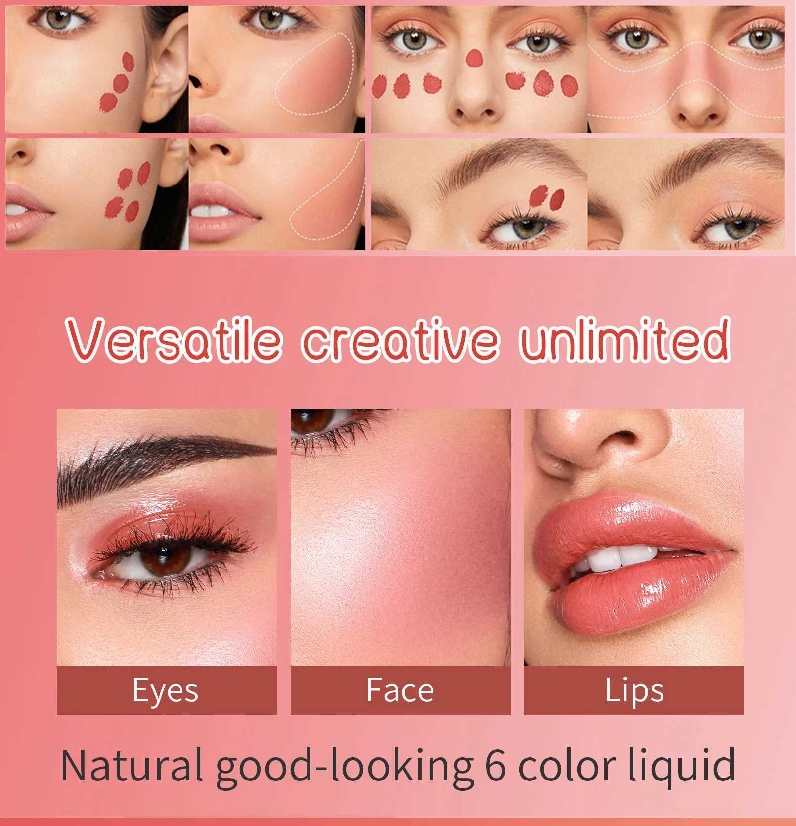 Natural Liquid B Applicator Velvet Matte Contouring Stick Multi-use Cheek Tint Cream Highlighter Pen Beauty Makeup for WomenW250220