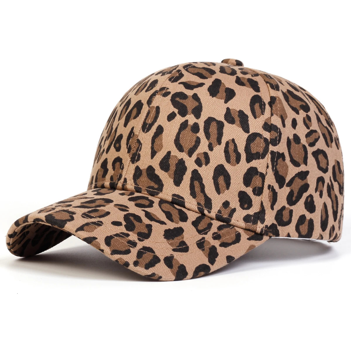Neutral leopard print baseball cap spring autumn outdoor adjustable casual cap sun protection cap 250214