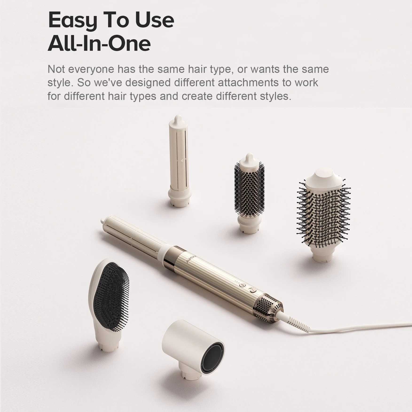 Professional 6 in Airbot Aria000RPM High Speed Hair Styler Multi-Styler Hair Dryer Hot Air Bush Strightener Hair Culer W250220