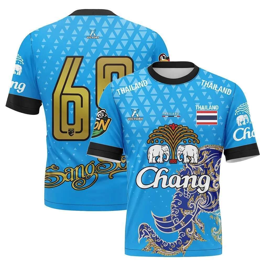 Thailand Chang Elephant 3D Printing Short Sleeves Summer Street T-Shirt for Men High Quality Oversized Breathable T-Shirt for Women