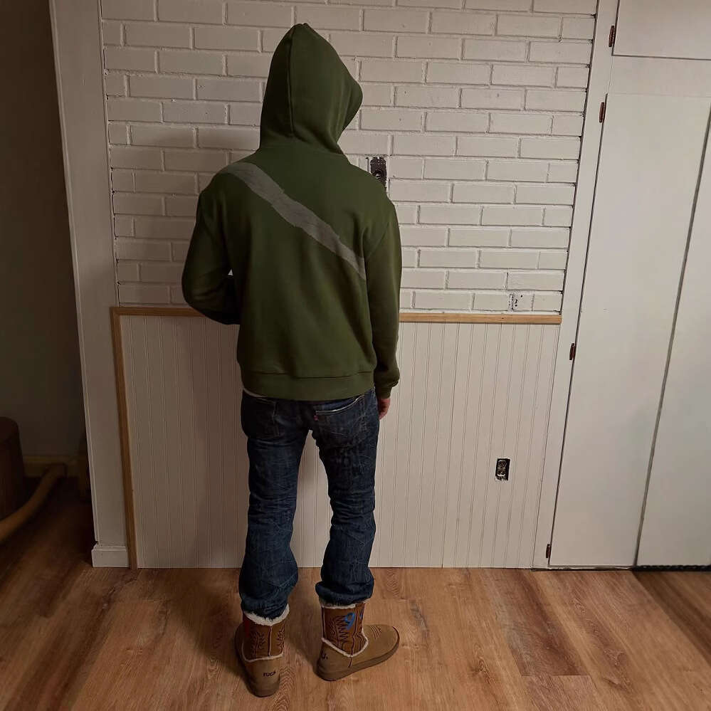 Y2K Streetwear: Personalized Long-Sleeved Hooded Sweatshirt for Boyfriend