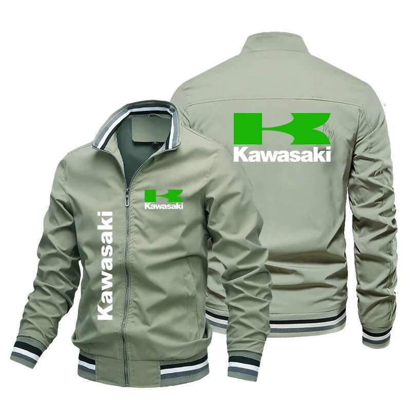 Men's Logo Printed Motorcycle Jacket, Fashionable Casual Windshield, Racing Suit, Autumn 2024