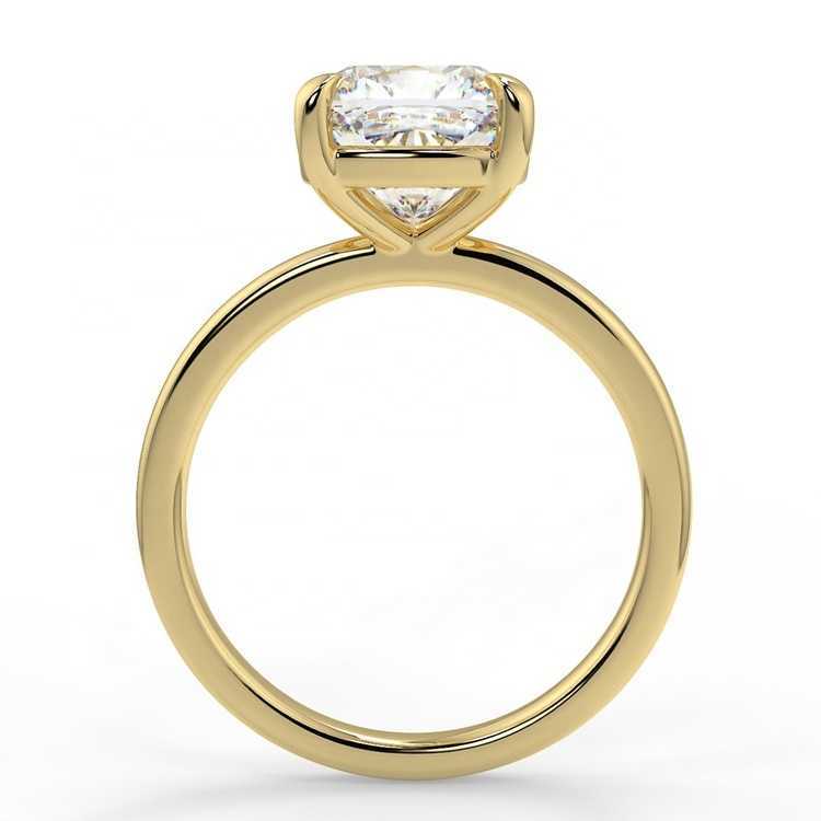AU750 18K Solid Gold Moissanite Ring Moissanite Halo Rings Gold Rings Women