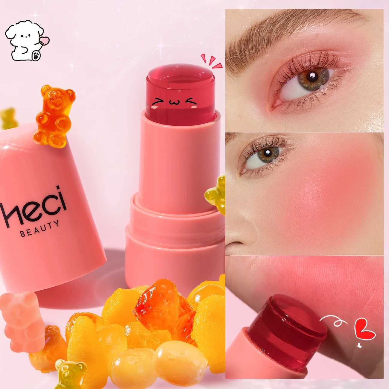 Cooling Water Jelly Tints + Lip Stain Waterproof Long-Wearing Aloe Moisturize Berry Lip Cheek Tint Hot Pink Jelly B StickW250220