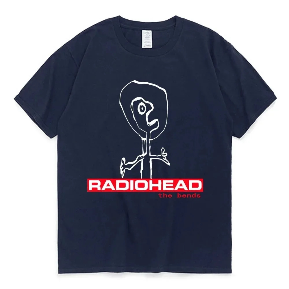Summer Radiohead The Bends Tshirt Men Women Cotton Tee Hip Hop Short Sleeve T Shirt Clothes Tshirts Tops Gift For Fans 250218