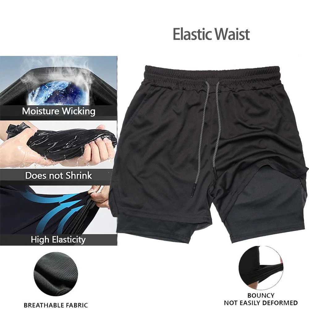 Mens John Cross Performance Shorts Quick Drying 2 in 1 Y2K Running Athletics X250220