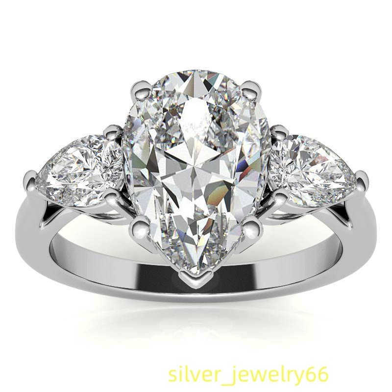 AAA Gems Classic 18K Gold Jewelry Engagement Wedding 0.5ct 1ct 2ct 4ct 6ct 8ct Lab Grown Moissanite Diamond Engagement Ring
