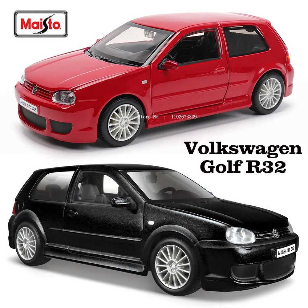 Maisto 1 24 Volkswagen Golf R32 car Antique Car Static Die Casting Car Collectible Model Car Toy Gift Tide PlayXJ250220