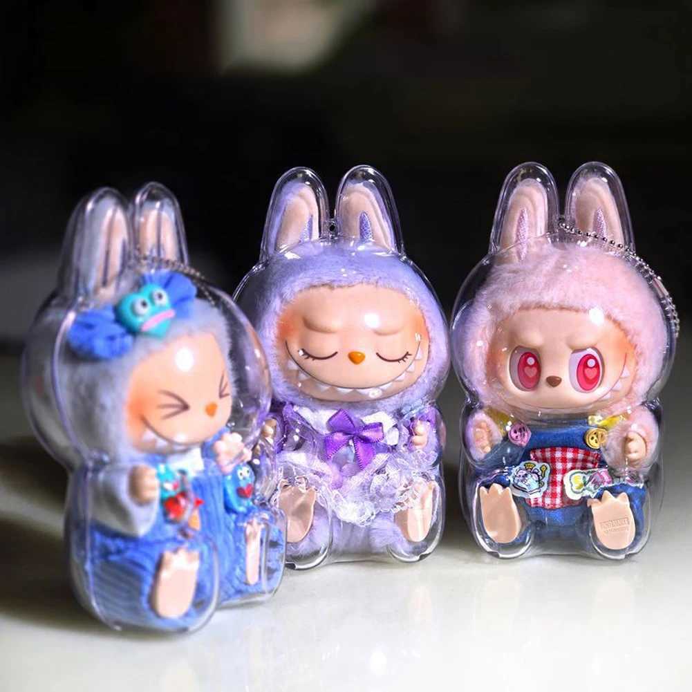 Labubu Anime Figure Plush Dolls Sweetheart Vinyl Pendant Doll Kawaii Backpack Pendant Decoration Plush Doll Kids Gift for XmasT250219