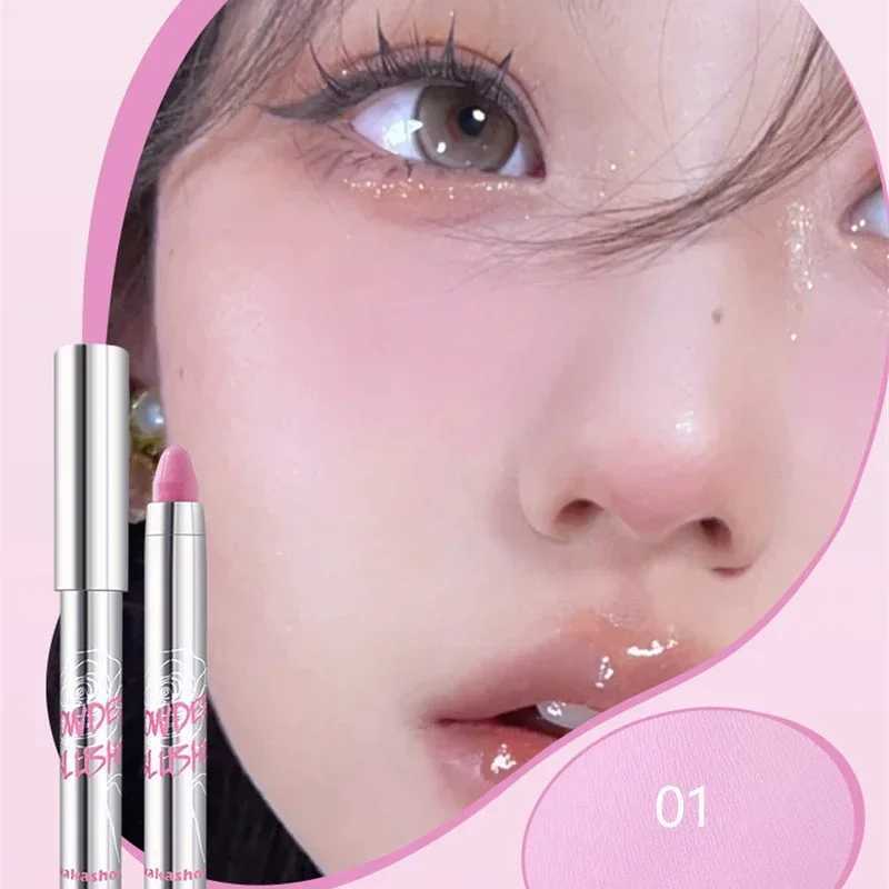6 color sweet B stick multi-purpose eye shadow face cream eye shadow stick durable waterproof red lipstick girl makeupW250220