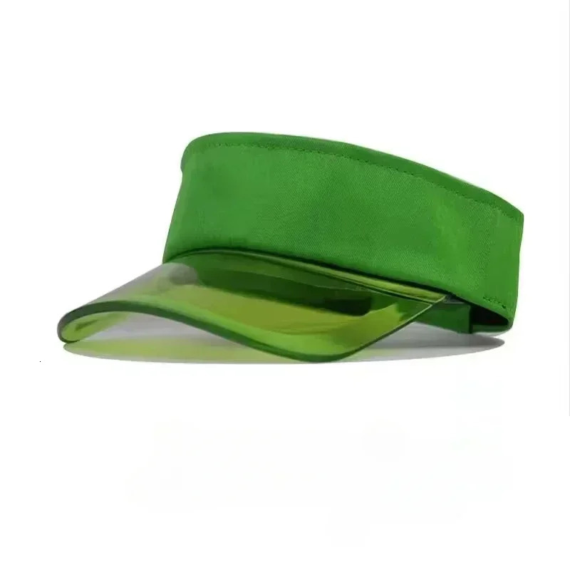 Sun Hats Neutral Golf Hat Sun Protection Soft PVC Outdoor Sports Tennis Running Beach Running Empty Top Sunshade Hat Green 2 Pack 250219