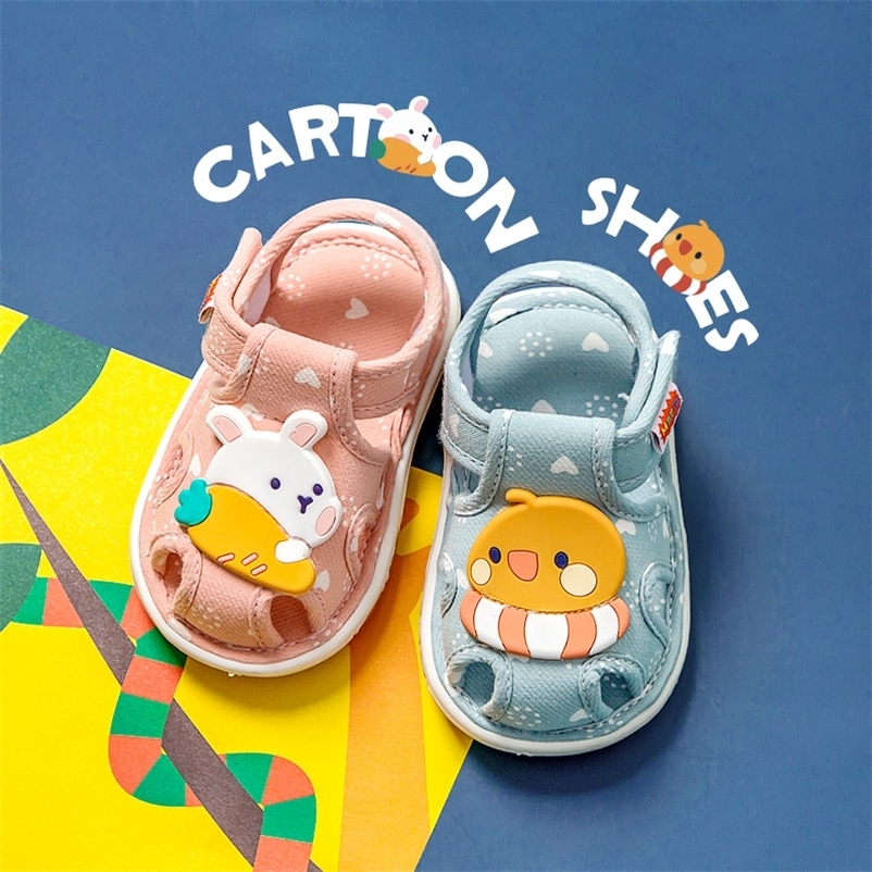 baby shoes with sound cute bibi toddler shoes for kids cartoons boys sandals for girls bunny infantil slippers 250219