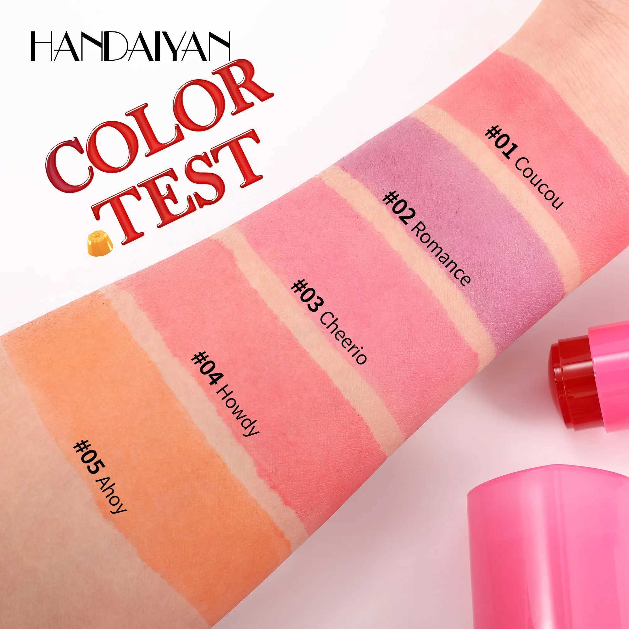 handaiyan Freeze B Lips Cheek Stains Multi-Purpose Matte B Lip Gloss Makeup Waterproof and Long-Lasting Lip GlossW250220