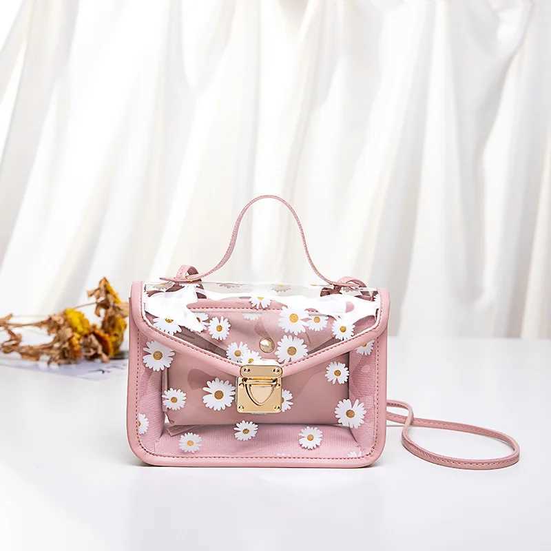 Factory Direct Sales 2020 Spring and Summer New K-style Small Daisy Print Jelly Mother-in-l Bag Mobile Phone Coin Purse Who... Y250218