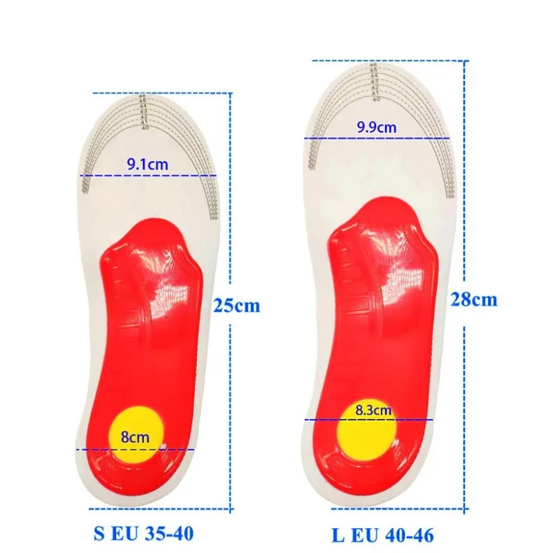 1pair Ortic Insole Arch Support Flatfoot Orthopedic Insoles Movement Damping Cushion Padding Sports Cushioning 250219