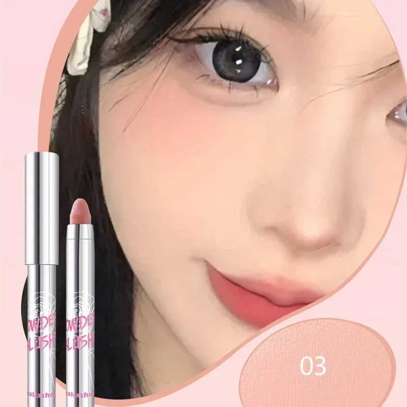 6 color sweet B stick multi-purpose eye shadow face cream eye shadow stick durable waterproof red lipstick girl makeupW250220
