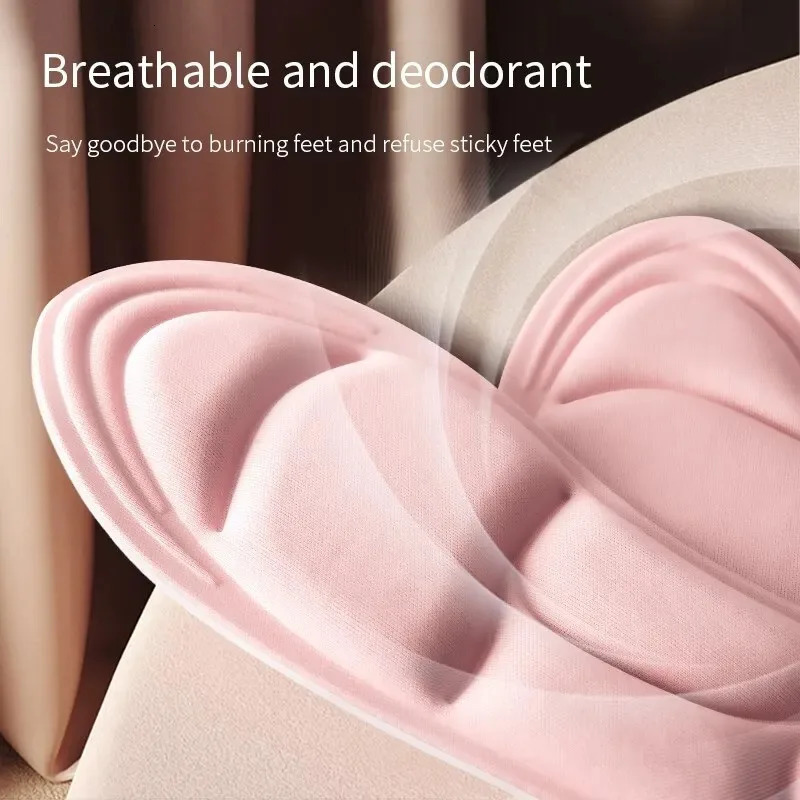 Memory Foam 5D Sport Insoles for Shoes Women Men Deodorant Breathable Cushion Running For Feet Care 250219