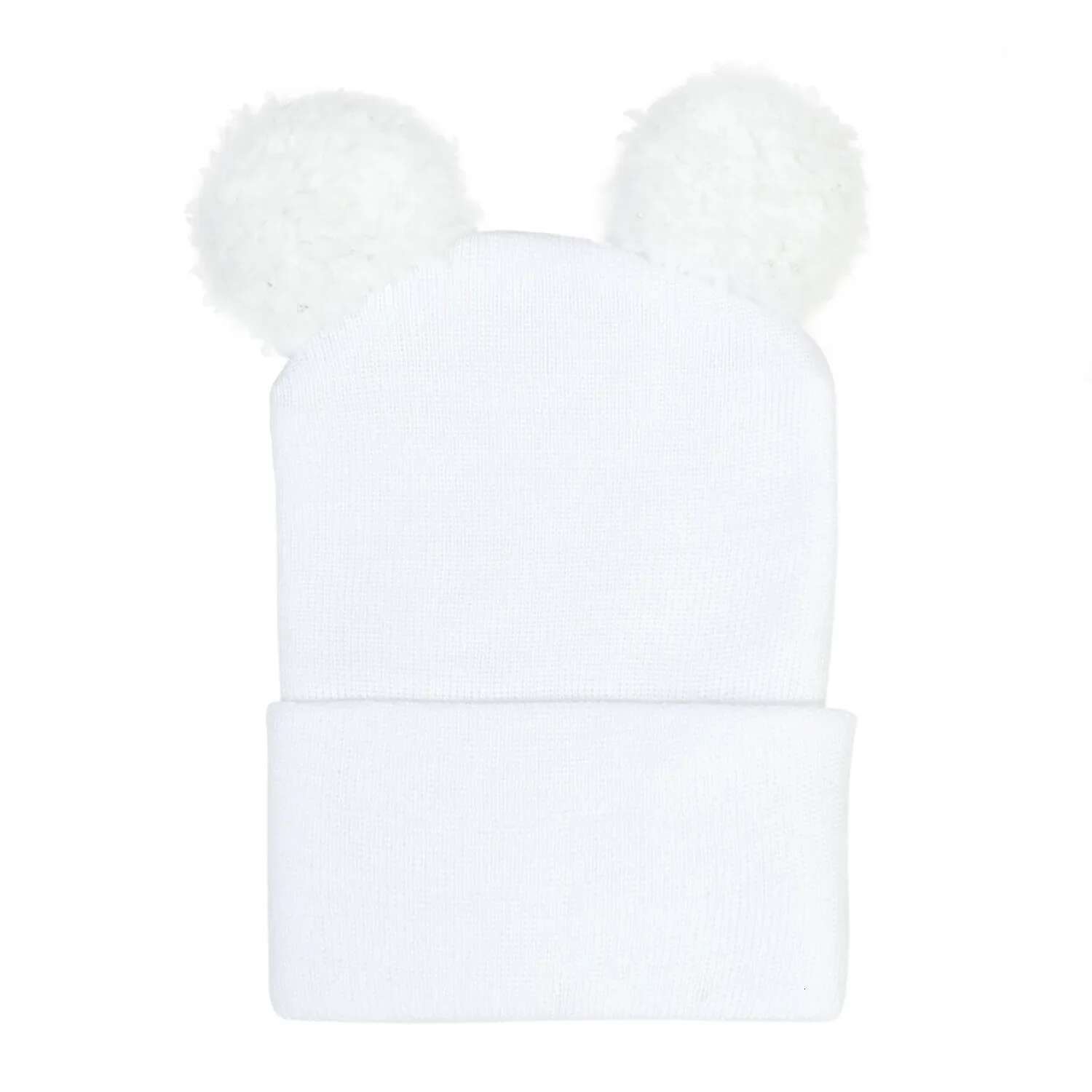 Ddmyshoesvip Newborn Cotton Striped Hat New Born Hospital Turban Beanie Baby Girls Cartoon Bear Toddler Soft Bonnet Bebes Warm Headwrap M