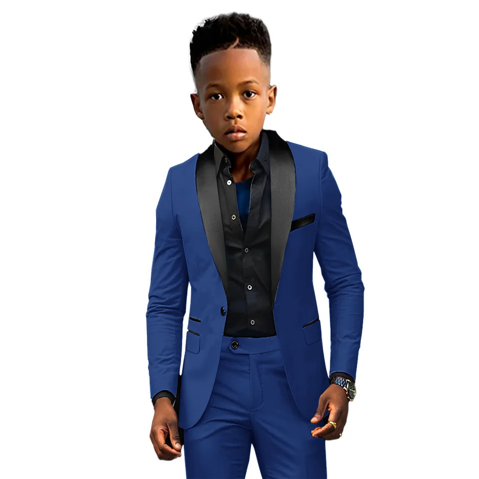 Formal Boys Suit 2 Piece Suit Wedding Kids Custom Tuxedo Clothes 2-16 Years Old Party Suit for Boys Blazer 250219