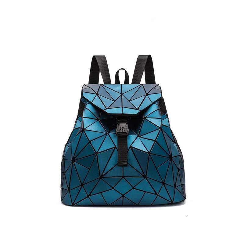 Women matte Geometric bag Female Backpacks For Teenage Girls Bagpack Drawstring Bag Holographic Backpack