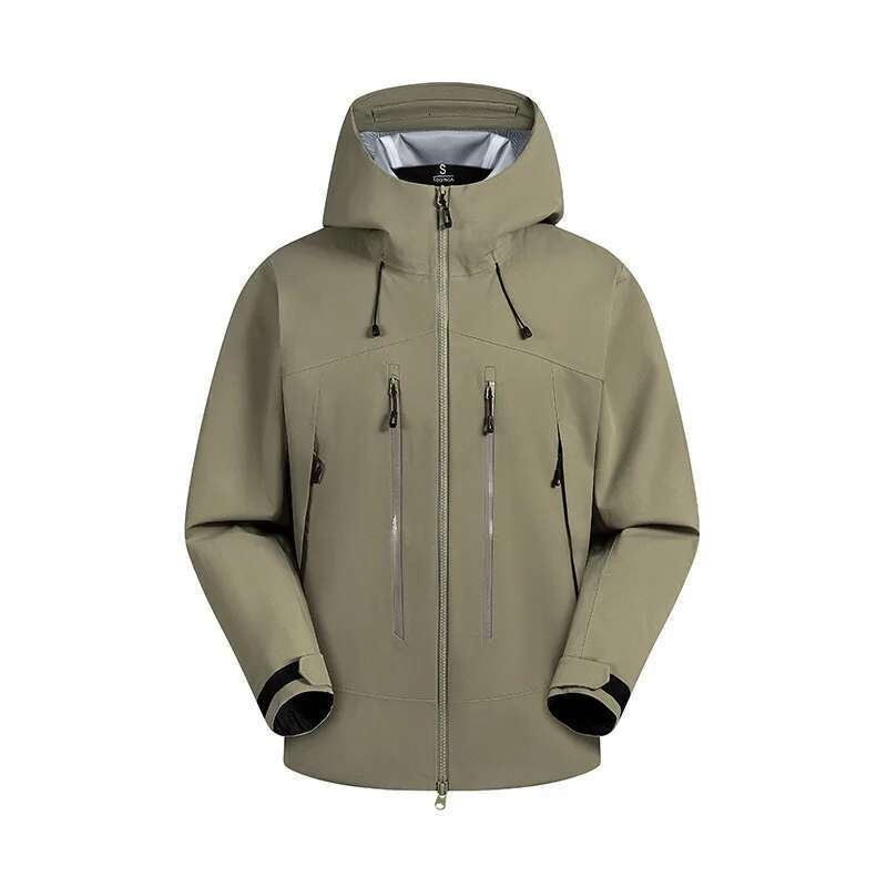 designer Men's Sports All-In-One Ski Camping Outdoor Fashion Leisure Mountaineering Waterproof Storm Jacket
