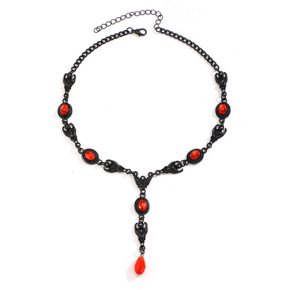 Jewelry Halloween Personalized Devil Gothic Necklace, Crowd Cyber Ghost Necklace