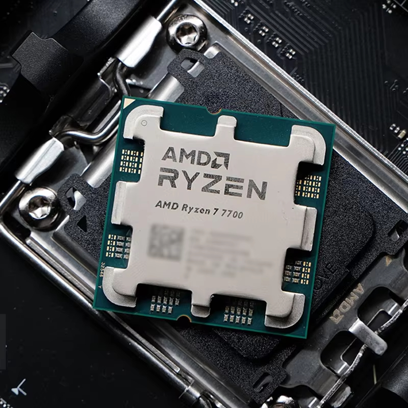 AMD RYZEN 7 7700 8 CPU Cores 16 Threads Up to 5.3GHz Max Boost Clock 3.8GHz Base Clock 65W TDP Desktop Processor for PC gamers