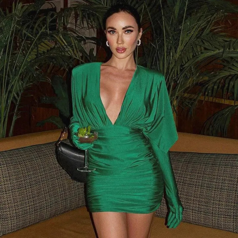 Hawthaw Women Spring Autumn Long Sleeve Party Club Evening Streetwear Bodycon Mini Dress Wholesale Items For Business 250219