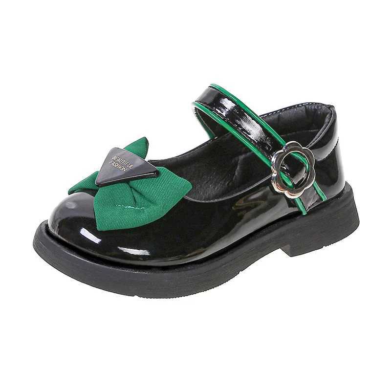 Girls Leather Shoes Mary Janes Childrens School Casual Shoes Kids Party Wedding Shoes Classic with Bow-knot 2024 Spring New X250220