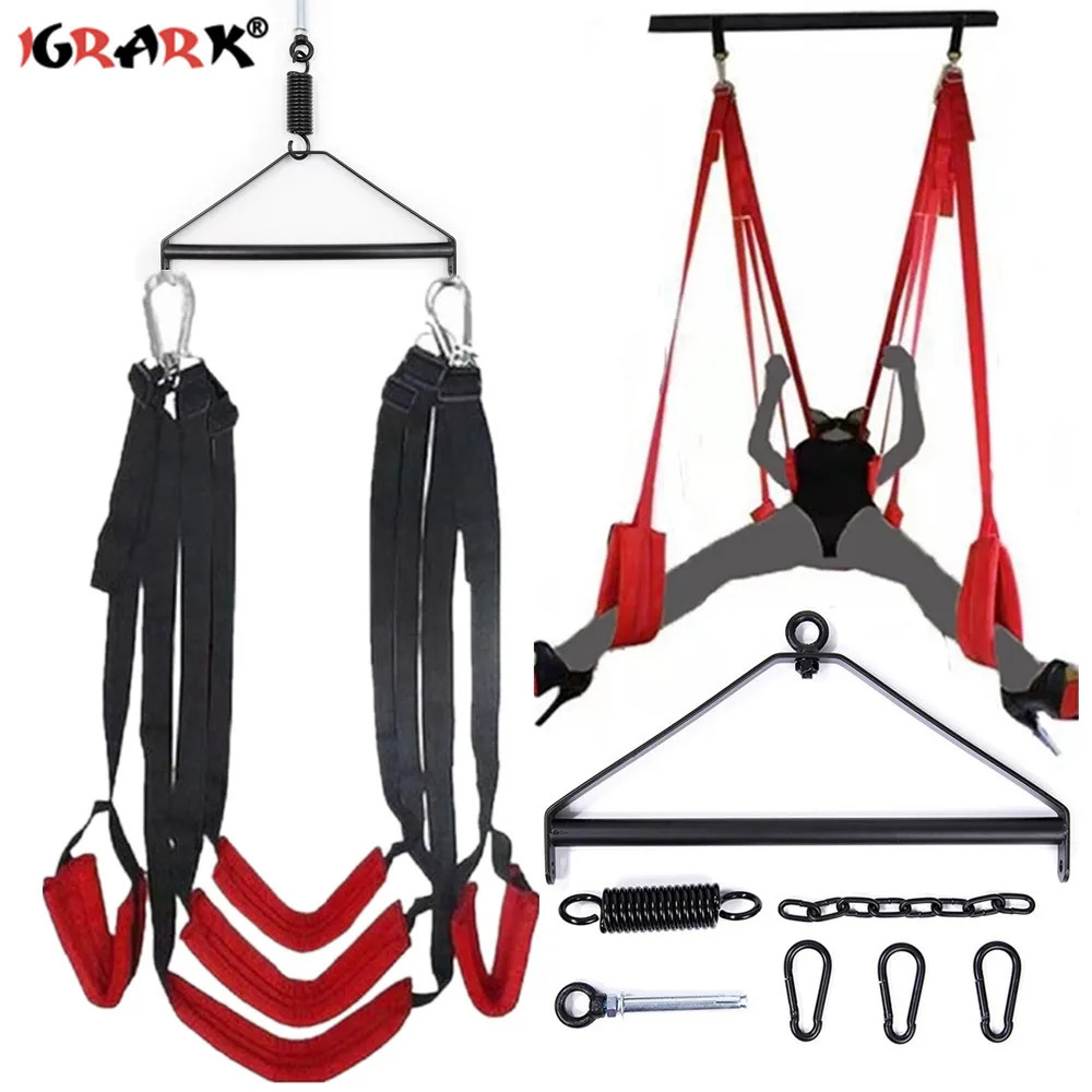 Toys sexuels pour les couples Produit érotique Swing Swing Soft Sex Meubles BDSM Fetish Bondage Love Adult Games Chaies suspendues Swings de port