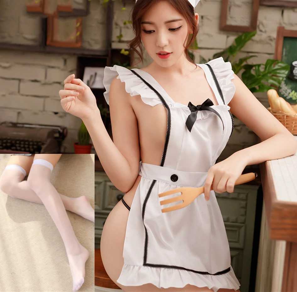 Pornographic lingerie cosplay maid dress sexy chef uniform seduction pajama set couple sex set evening gown lace exotic womens clothing W250220