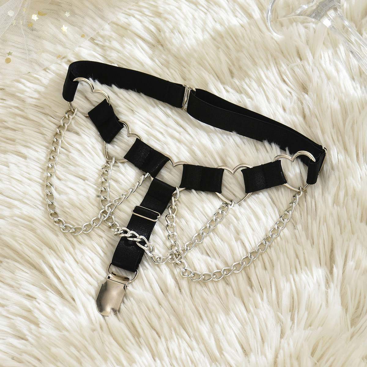 Stage Wear Women Leg Ring Garter Elastic Adjustable Bandage Stockings Christmas Snowman Embroidery Body Harness Garter