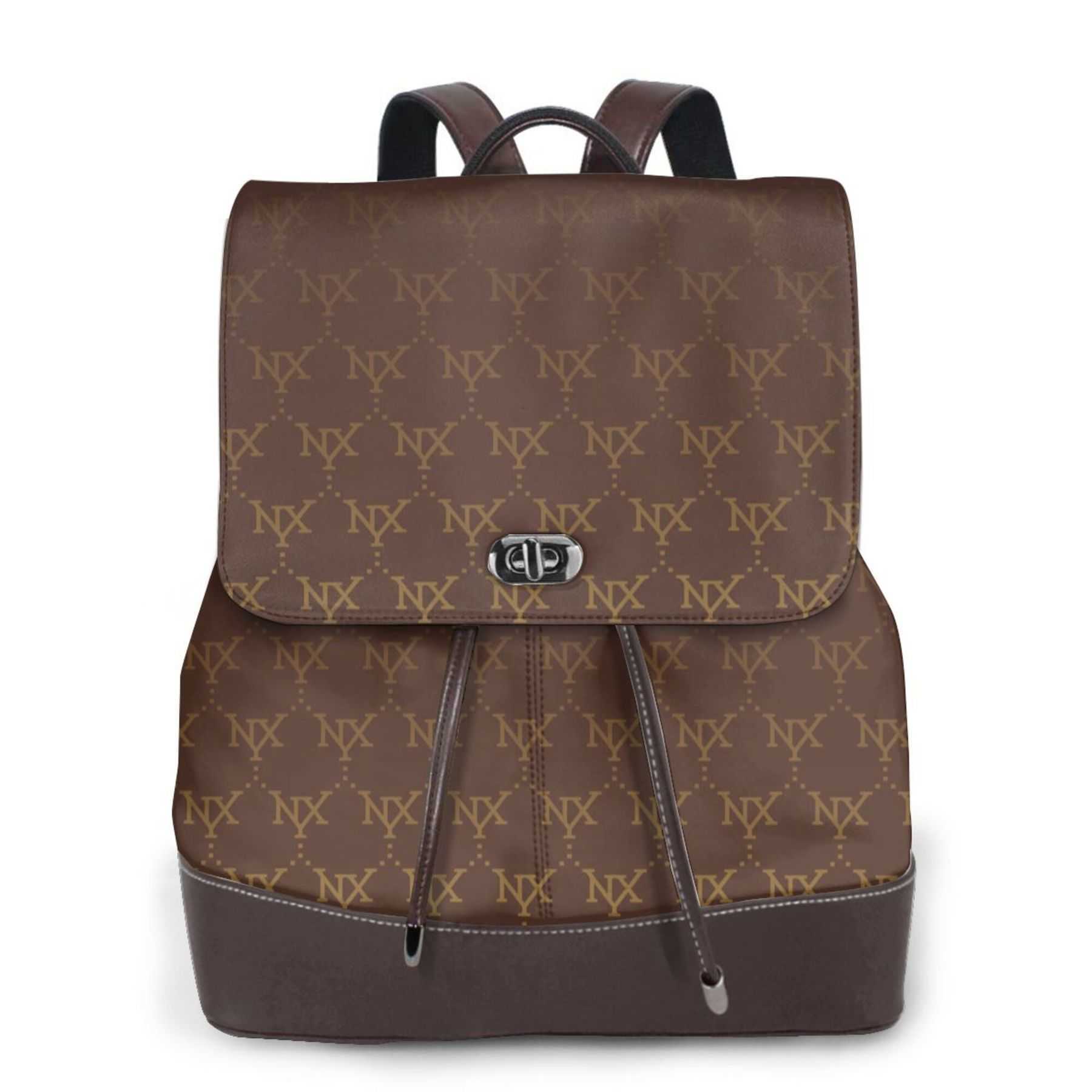 NXY Women Leather Backpack Designer Bookbag Cute Mini Backpacks Classic Print Travel Bag Girls Bookbag Schoolbag 250220