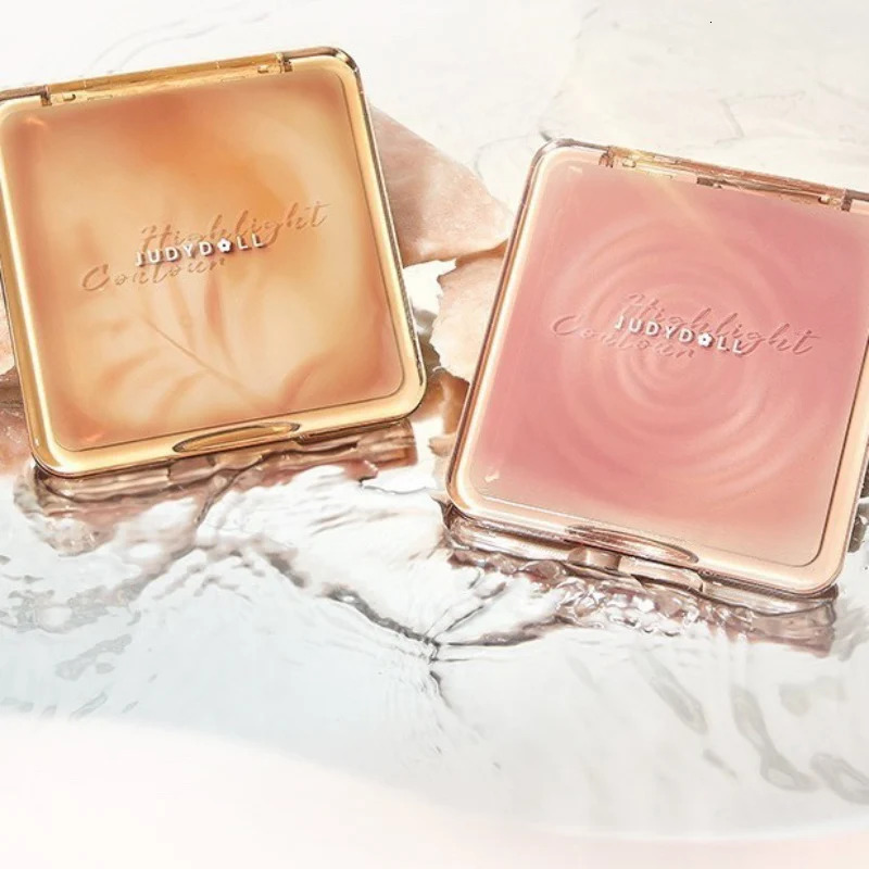 Judydoll Highlighter EyeshadowContour 3d Bronzer Palette Nude Makeup Natural Rendering Long-Lasting Waterproof 4 in 1 Cosmetics 250214