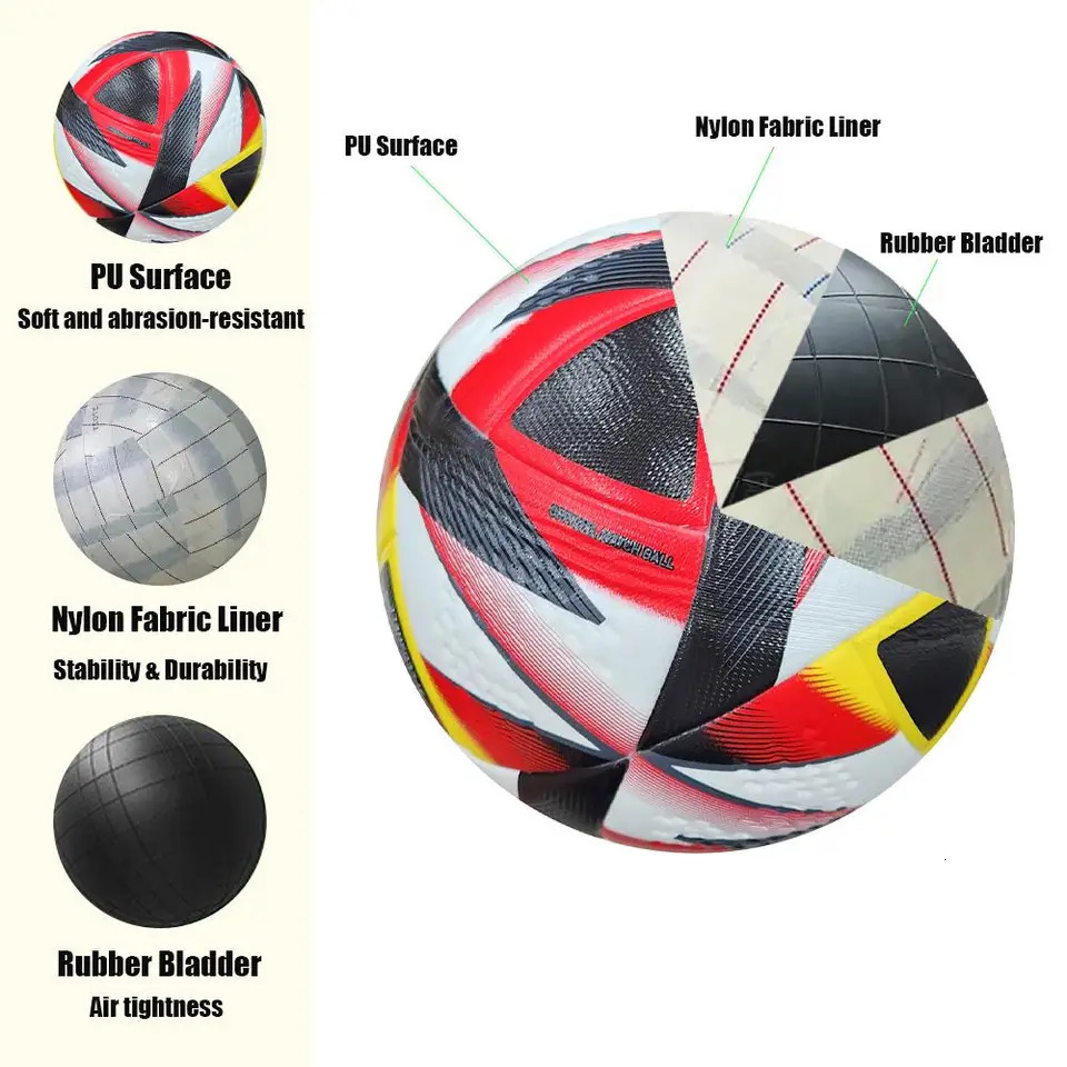 High Quality Soccer Balls Official Size 4/5 PU Material Seamless Goal Team Outdoor Match Game Football Training Ballon De Foot 250219