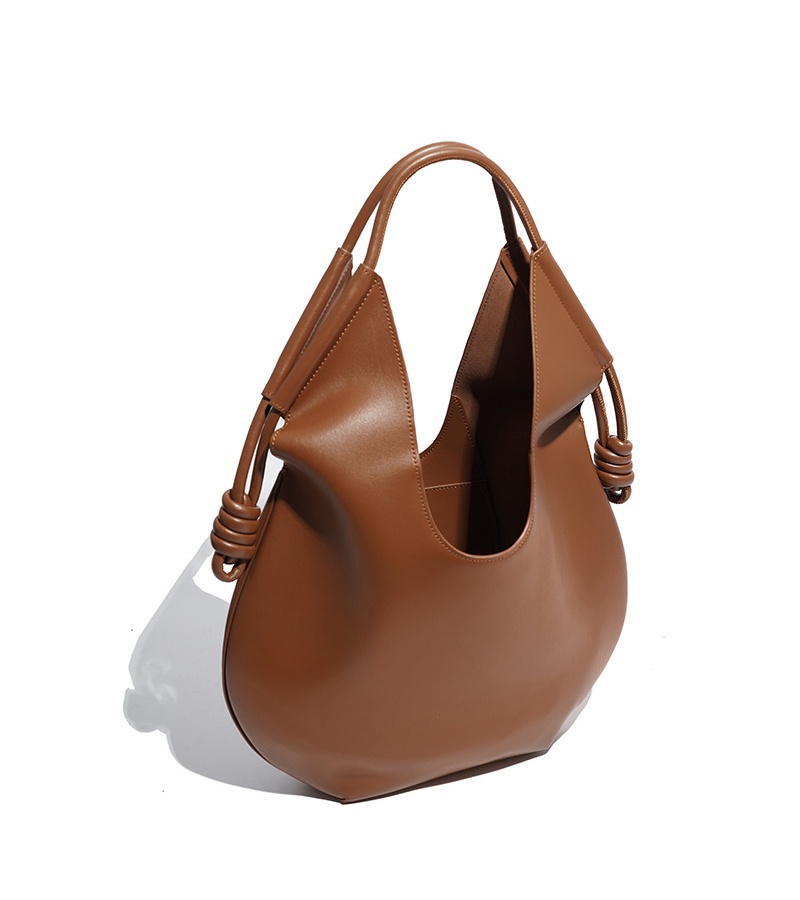 2025 New Niche Minimalist Geniune Leather Tote Advanced Spring Summer Large-capacity Commuter Single Shoulder Underarm Fashion Trend Soft Bag