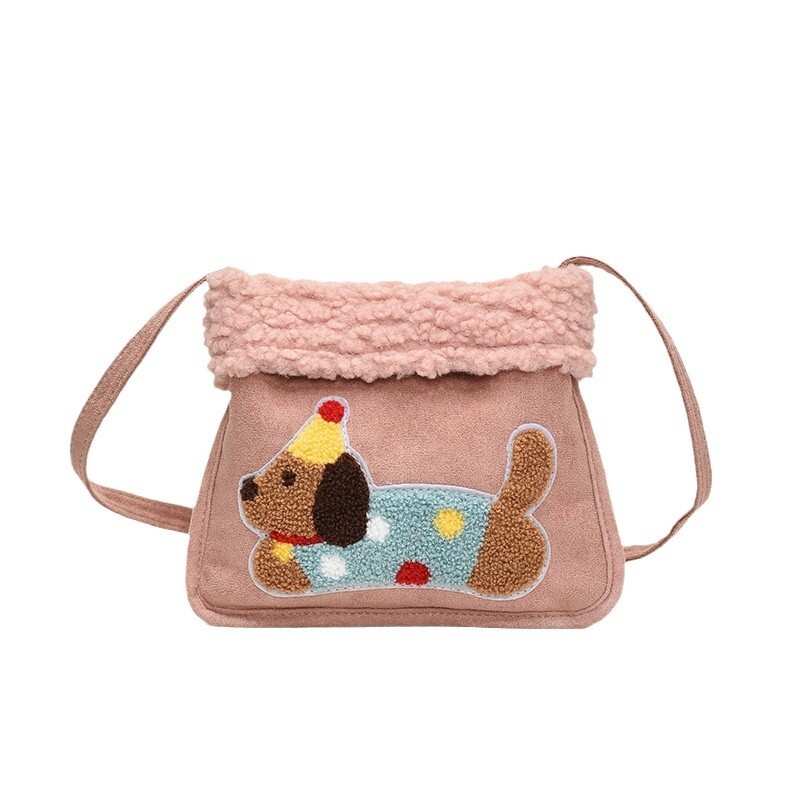 Mao collar small square 2025 new popular versatile handbag women's shoulder cute sausage dog crossbody bag #swissmilitary