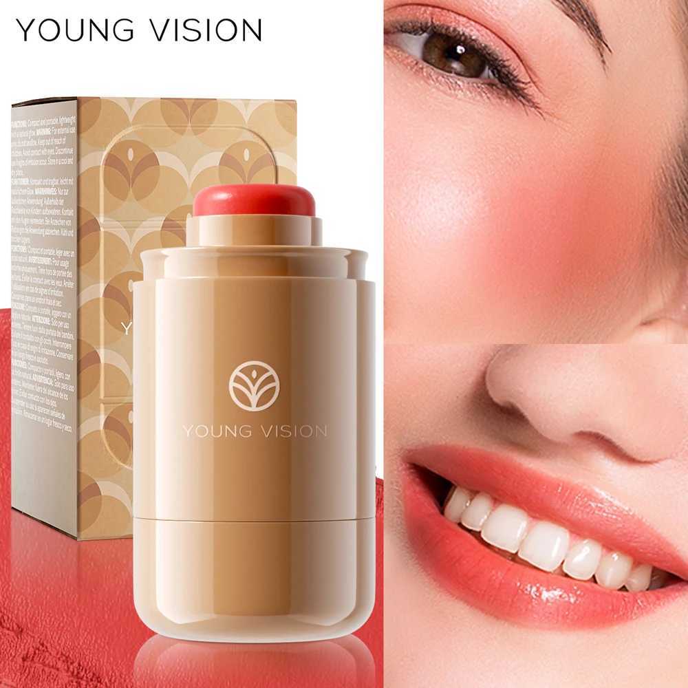 VISION natural 6 color powder best stick matte portable lip and cheek pocket rouge creamW250220