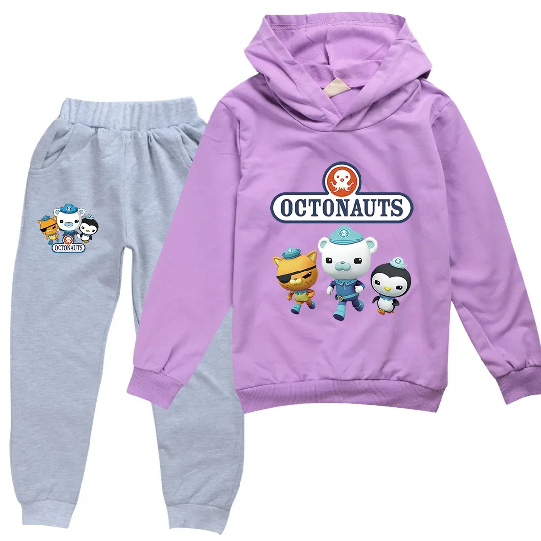 Octonauts Childrens Clothing Sets Pullover Hoodie Tracksuit Cartoon Anime Boys Girls Clothes Autumn Kids Hoodies Pants Suit 250219