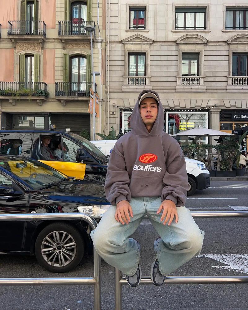 Men's Hoodies Harajuku Embroidered Letters Scuffers Logo Women Sweatshirts Gothic Korean Goth Oversized Hoodie Streetwear Men Clothing